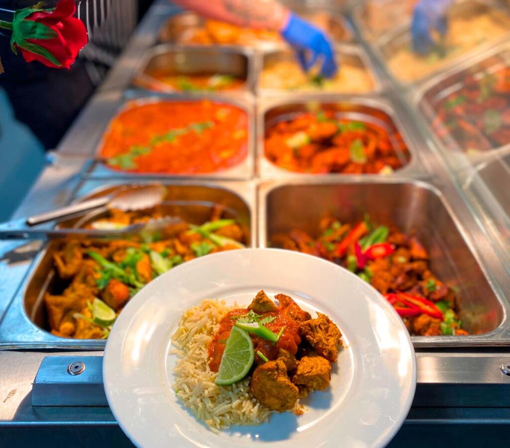 rose catering location catering curry dish