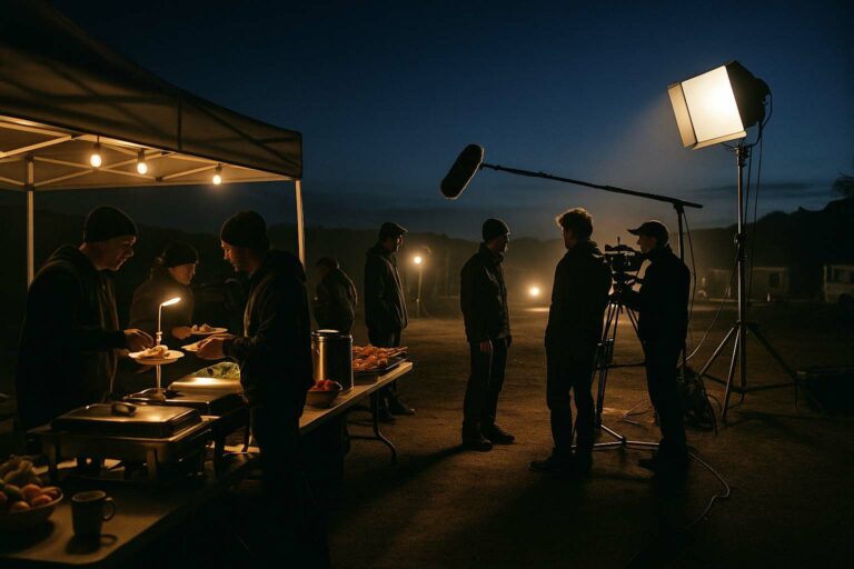 night shoot catering